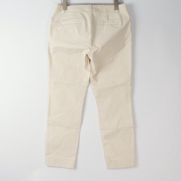 Banana Republic SLOAN Slim Ankle Pants Bone/Ivory - Size 6 - Picture 2 of 6